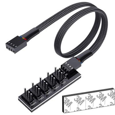 China 1 bis 5 Wege 4 Pin Splitter PWM PC Lüfter Hub Stromversorgungskabel für ATX Computergehäuse 4 Pin und 3 Pin Kühlventilatoren zu verkaufen