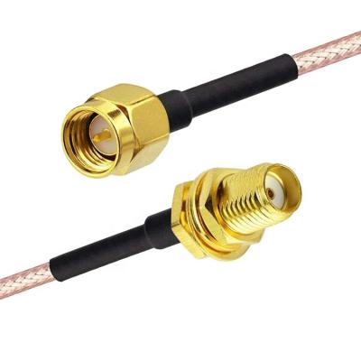 China Custom RG 174 SMA Male to SMA Female Assembly Jumper RF Adapter Connectors Antenna  Coaxial Cables for sale