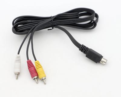 China OEM 1M 2M 3M 9 Pin Mini Din a RCA S Video Cable de audio para pantallas de televisión Receptor de audio y video en venta