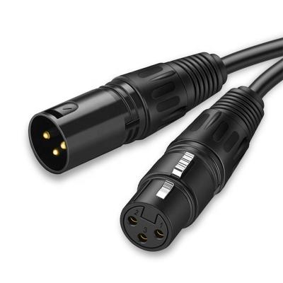 China 1m 3m 5m 3 PIN-Anschluss XLR Audio Jack Männlich auf XLR Weiblich DMX-Kabel zu verkaufen