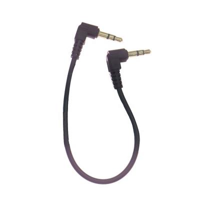 China 0.2M 1M 2M 3M 10M 90 Degree Angle Male to Male 3 Poles TRS Stereo Audio Jack Extension Cable for Headphone Car Speaker for sale