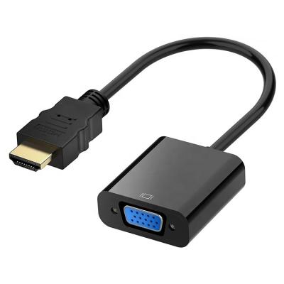 China Para 1080P 4K HDMITV Hombre a VGA Adaptador femenino para monitor de computadora PC HDTV en venta