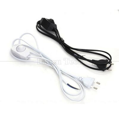 China 1.8m EU Plug ON OFF LED Dimmer Controller Adapter AC Power Extension Cord Cable for Table Lamp for sale