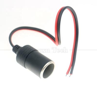 China 12V 24V 10A 18AWG DC Auto Sigarettenverstekker Vrouwelijke Steenkool Steenkool Adapter Verlengkabel Te koop