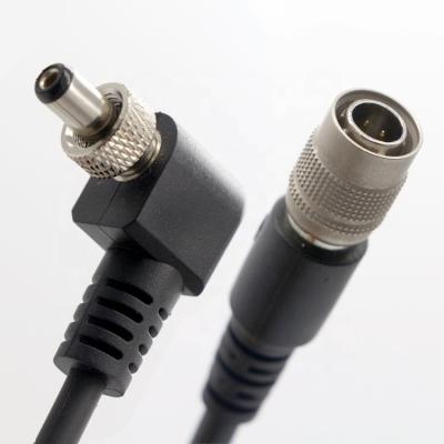 China OEM Screw Locking 90 Degree Right Angle 5V 12V Male to Female 5.5x2.1mm 5.5X2.5mm DC Power Cable for sale