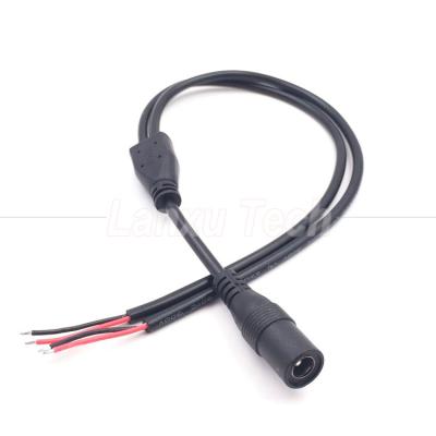 China DC Male Female 5.5x2.1mm Jack Splitter Power Extension Cable for LED Light CCTV Camera for sale