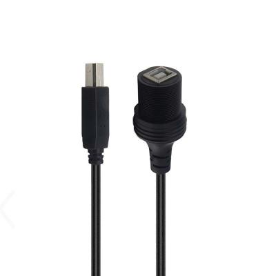 중국 USB B 2.0/3.0 남성부터 여성까지 방수 확장 케이블 플러시 마운트 패널 프린터 자동차 트럭 보트 오토바이 컴퓨터 판매용