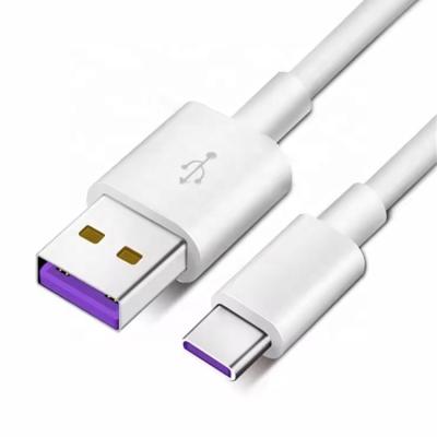 China High Quality 1M 2M 5A Fast Charging USB to Type C Data Charger Cable for Huawei Android Phone for sale