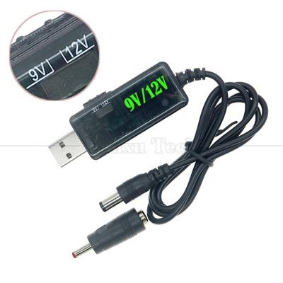 China 1m Drok 5V USB to Boost 9V 12V Step Up Multi Output DC Converter Cable for Router Modem for sale