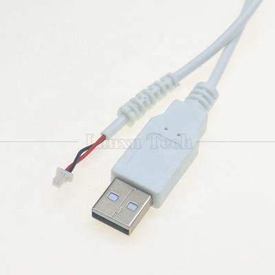 China Conjunto personalizado USB A macho a JST 2pin 1.0mm 2.0mm 1.25mm Pitch SHR MX XH SH VH PH Cable de conector en venta