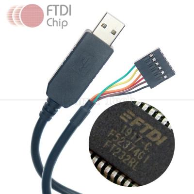 China FTDI Chip FT232 USB to TTL 3.3V 5V Uart RTS CTS TXD RXD Serial Converter Cable for Arduino Raspberry Pi for sale