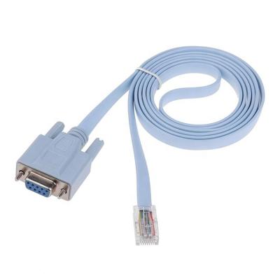 China 1.8M RS232 DB9 PIN Vrouwelijke naar RJ45 Netwerkconsole kabel voor Cisco Router Switch Te koop