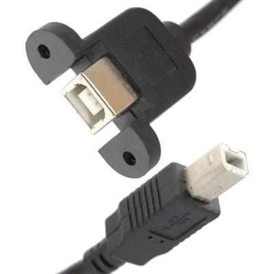 중국 스크루 로킹 미니 마이크로 B 타입 C RJ45 이더넷 남성에서 여성 USB 패널 마운트 확장 케이블 판매용