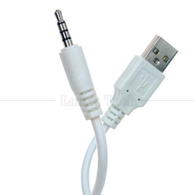 China Sync Data Charging USB A Male to Aux 4 Poles 3.5mm Audio DC Jack Adapter Charger Cable for Speaker Headphone for sale