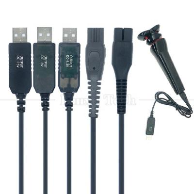 China High Quality Replacement 1m USB 5V to DC 15V 4.3V 8V Power Charger Shaver Cable for Philips for sale