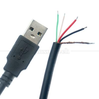 China USB-A-Männlich bis entferntes Kabel mit offenem Ende zu verkaufen