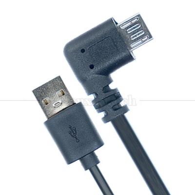 China 90 Degree Right Angled USB to Micro B Data Charger Cable for  Phone Tablet Digital Camera GPS for sale