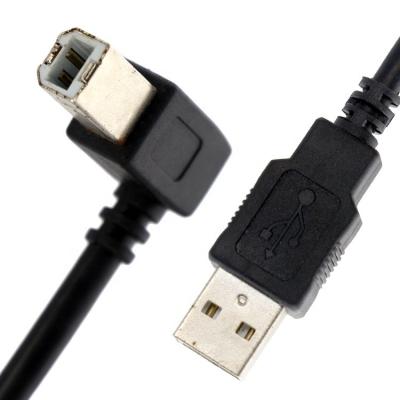 China Custom 1M 1.5M 3M 90 Degree Right Angle USB 2.0 Printer Head Power Extension Cable for Epson HP for sale