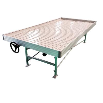 China High Quality Soilless Culture Hydroponic Flood Irrigation And Rolling Benches Growing Table for sale