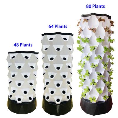 China New Aeroponic Soilless Agricultural Rotary Tower Garden Vertical Greenhouse Irrigation And Cultivation System for sale