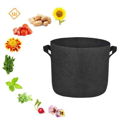 China Durable Garden Plant Fruit Vegetable Flower Planter 7 10 Felt 15 Gallon Grow Bags Non Woven Fabric Tree Planting Plastic Bag for sale