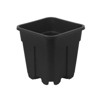 China Modern 3 sizes are available for square nursery plastic flower pots, suitable for indoor home offices and outdoor yards, lawns for sale