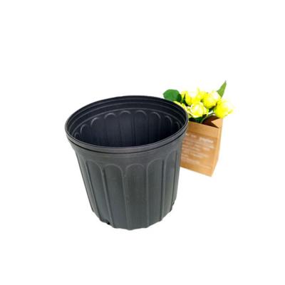 China 1 2 3 5 7 Gallon Wholesale Modern 4 6 Inch Small Large Black White Round Outdoor Plastic Tree Flower Pot Nursery Pots For Plants for sale