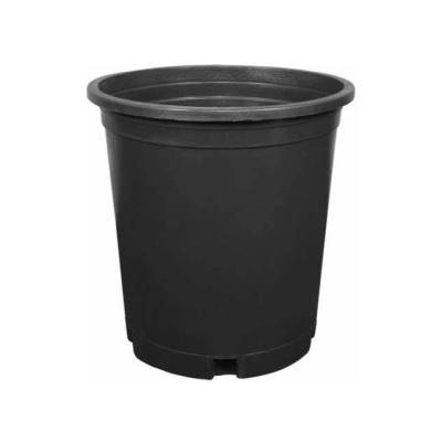 China Modern Wholesale Hydroponic Large Round Black PP/HDPE Garden Plant Flower Seedling Plant Flower Pot Soft Plastic Plastic Pot for sale