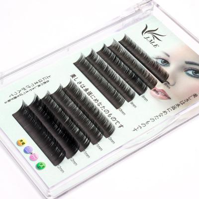 China Long Natural Eyelash Artist Preferred Natural Black Easy Eyelash Extensions High Quality False Eyelashes Dense Flat Hair Extensions for sale