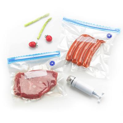 China Wholesale VACUUM Airtight Seal Food Bags Sous Vide Squeeze Bag Reusable Kitchen Storage Plastic Bags for sale