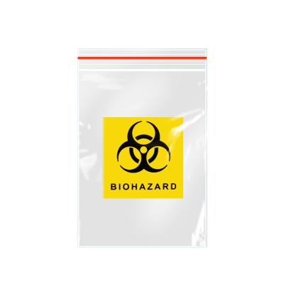 China Custom Biological Safety Medical Exam Bag Specimen Zipper Bag Biohazard Specimen Bag for sale