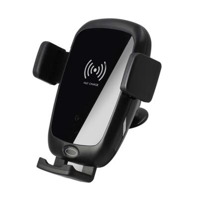 China Infrared Wireless Charger Wireless Charger Sensor Auto Fast Clamping Phone Holder Mount In Car For All Phone Car Smart Charger for sale