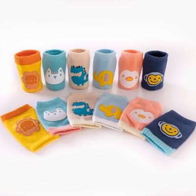 China New Arrival Breathable Cartoon Toddler Cotton Socks Kids Knee Pads Knitting Baby Knitted Leg Warmers for sale