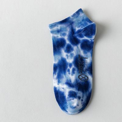 China National fashionable QUICK DRY unisex invisible breathable boat sock custom women tie dye short socks for sale