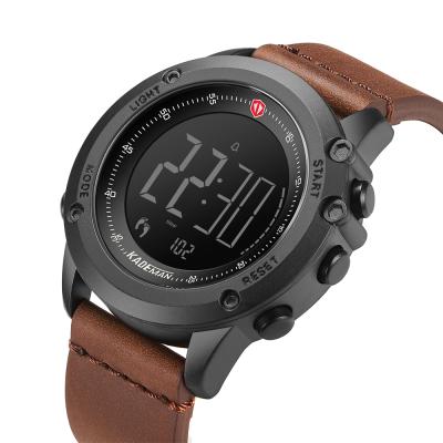 China KADEMAN Alarm Sports Mens Watch Steps Watches Relogio Digital K698 Waterproof Leather Top Brand LED Military Men's Wristwatches for sale