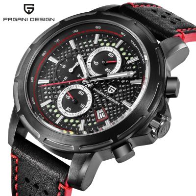 China New Fashion Water Resistant PAGANI 2019 Design Big Dial Sports Quartz Top Military Waterproof Men's Chronograph Reloj Hombre Luminous Clock for sale