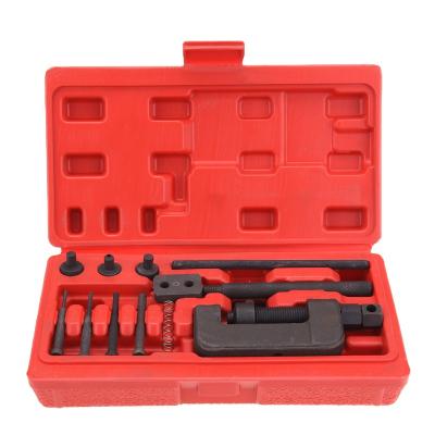 China Auto Repair Tools 13PCS Motorcycle Bike Drive Chains Cutter Breaker Riveting Riveter Tool for sale