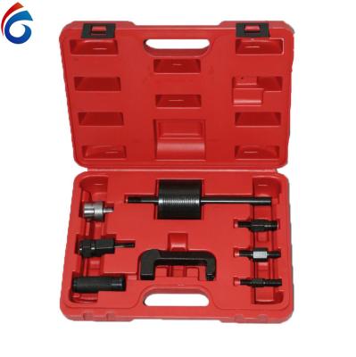 China 8PCS Auto Diesel Maintenance Tool Injector Puller Set With Common Rail Adapter Slide Hammer Injection Puller Tool Kit for sale