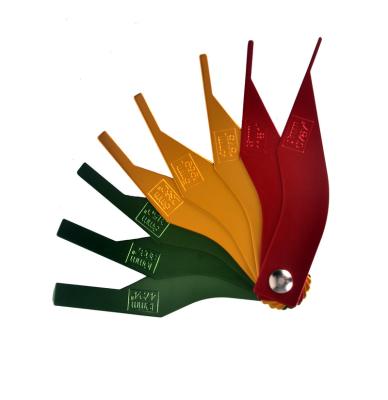 China Automobile Repair Tools Auto Repair Tools 8PCS Brake Lining Thickness Gauge Set Disc Drum Brake Pads for sale