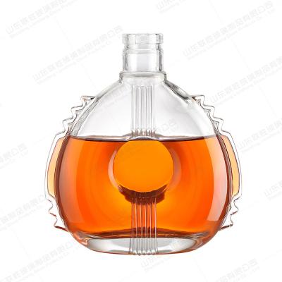 China Wholesale Empty Bottles Liquor Whiskey Decanter Glass Agave Bottle Customized Brand Wine Bottle Beverage for sale