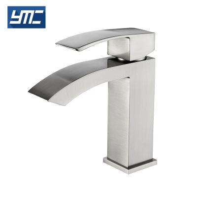 China New Design Bathroom Sink Mixer Tap Bathroom Waterfall Basin Faucet Metered Faucets for sale