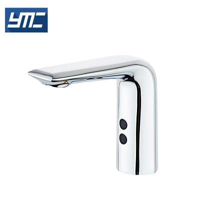 China Faucets factory bathroom basin stainless steel metered touchless tap water tap automatic infrared smart faucet with sensor for sale