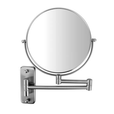 China Magnifying 8X Makeup Mirror Illuminated Mirror Round LED Backlit Bathroom Mirror for sale