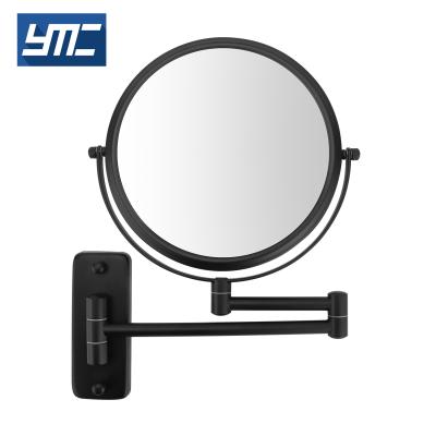 China Magnifying Wall Mounted Folding Rotate 360 ​​Degree 5/7/8/10X Bathroom Magnifying LED Lighted Makeup Mirror for sale