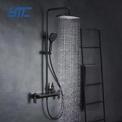 China With Slide Bar Bathtub Faucet Waterfall Hand Shower Bathroom Shower Set Multifunctional Hot-selling for sale