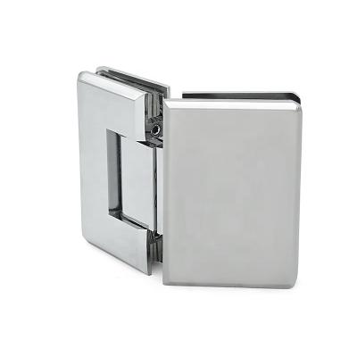 China Hot Selling Shower Room Hardware Shower Hinge 135 Degree Side Right Angle Bathroom Flange for sale