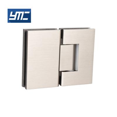 China Good Quality Modern Frameless Shower Door 180degree Glass To Shower Glass Brass Door Hinge for sale