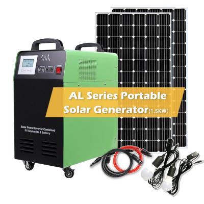 China Home Solar Generator 1500W 2400WH Portable Camping SNADI Solar System for sale