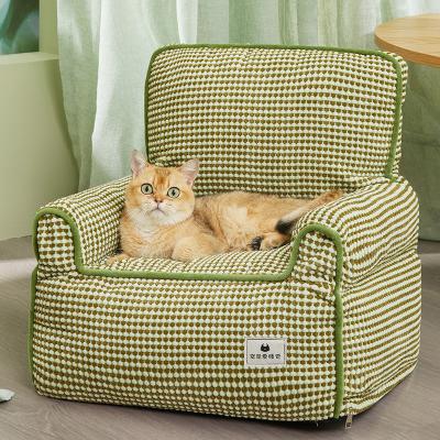 China Sustainable Anti-scratch cat nest, universal pet nest for puppies and cats, foldable washable mattress, cat sofa cushion for sale