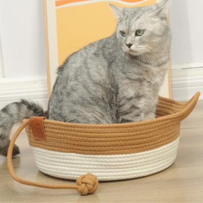 China Breathable Pet bed, rattan cat bed, straw nest, cat scratching post, teddy nest, pet mat for sale